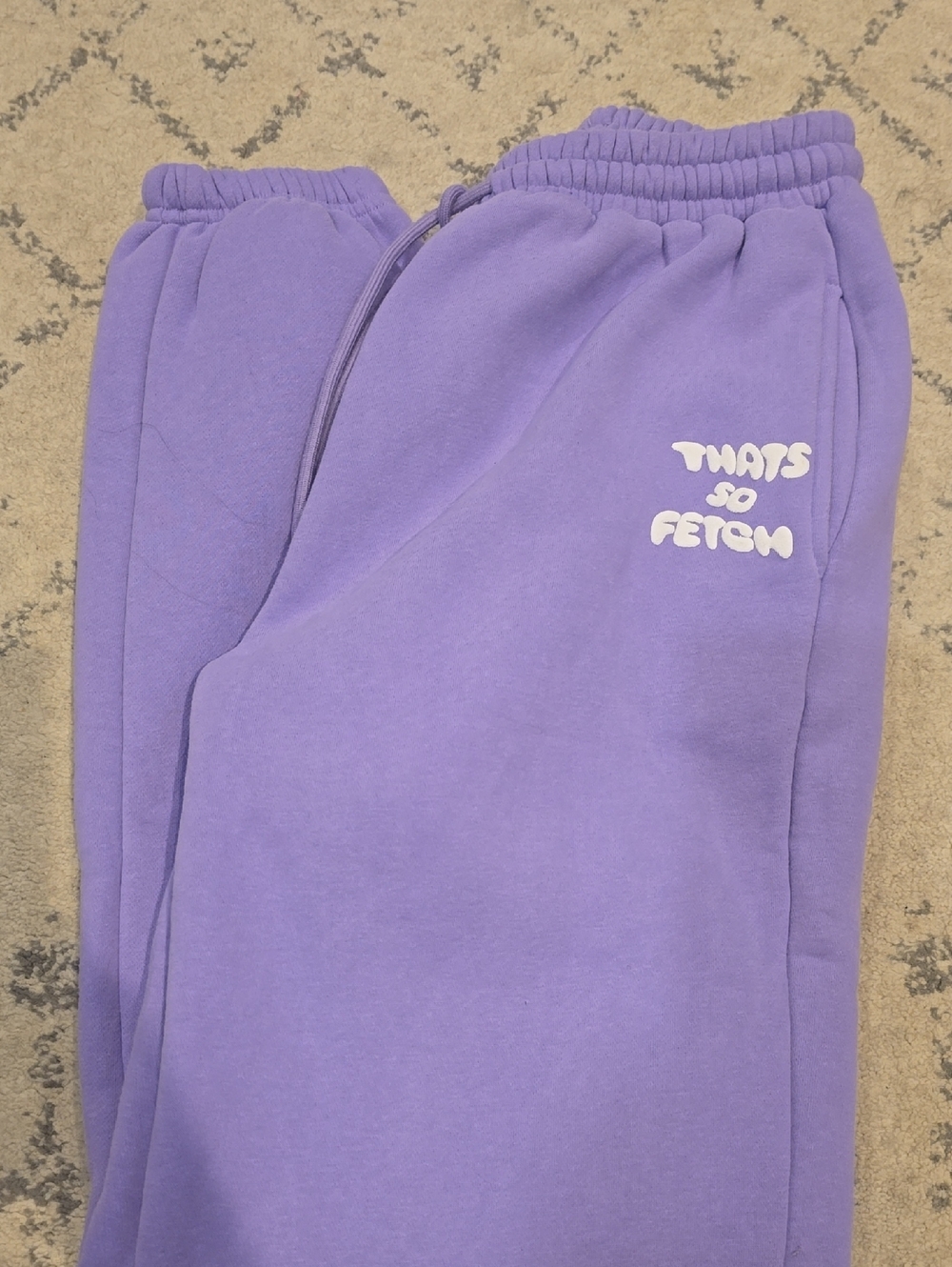 Lavender 'That's So Fetch' Girls' Jogger Pants
